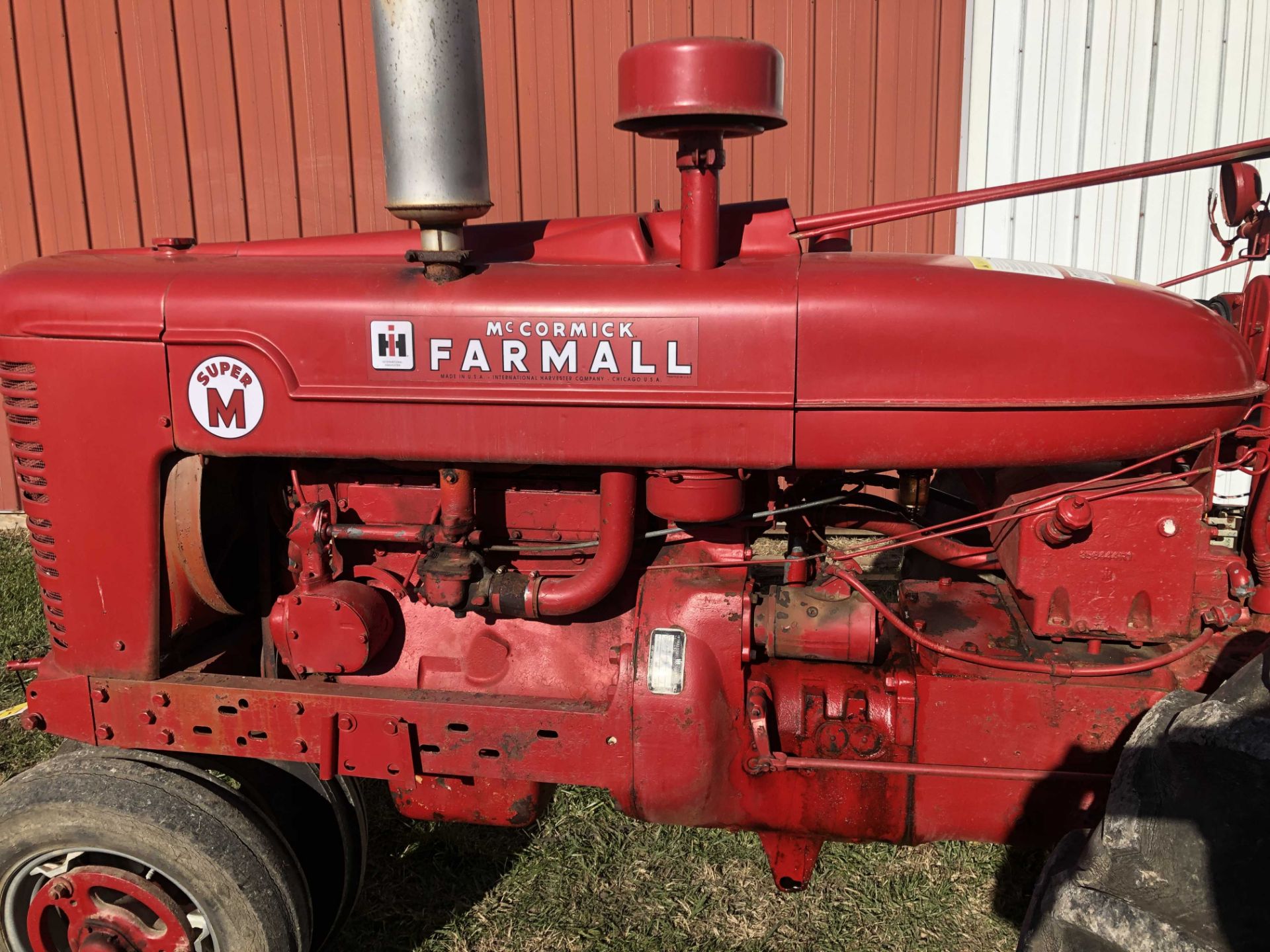 Farmall Super M tractor, 15.5-38 rears, narrow front, gas, SN L511380 J - Image 10 of 15