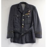 British Royal Air Force dress uniform jacket having Moss Bros Ltd of Covent Garden London label,