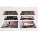 Four Atlas Editions model steam trains to include American 1855 model of "The General" steam train