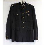 British Army dress uniform jacket having Moss Bros & Co Ltd label "A F O Murray", brass "Quo Fata