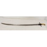 Antique Middle Eastern Mameluke sword, The blade measuring 33" in length and bearing gilded Arabic