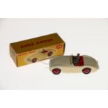 Dinky Toys diecast model vehicles 103 Austin Healy 100 touring car with cream body, red interior and