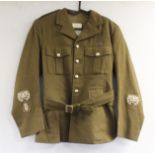 British Army dress uniform jacket having H Edgard & Sons Ltd label, Royal Corps of Signals staybrite