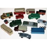 Dinky Toys diecast model vehicles including 133 Cunningham C-5R Road Racer, Plymouth Fury, Austin