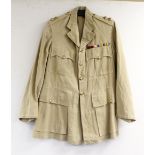 British Army dress uniform shirt or jacket having S Abdul Samad & Co of Lucknow label, Welsh