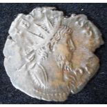 Roman. Billon Antoninianus. Tetricus I. 271-274 AD.  Rev. SALUS AVGG. (SC Vol 3, 11248)