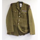 British Army dress uniform jacket having J Compton Sons & Webb Ltd label "Brown 144", staybrite