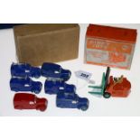 Dinky Toys diecast model vehicles 34C Loud Speaker Van set of six (a.f) in plain cardboard box