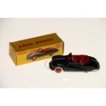 Dinky Toys diecast model vehicles 106 Austin Atlantic Convertible with black body, red interior