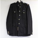 British Army dress uniform jacket having Royal Electrical and Mechanical Engineers staybrite buttons