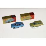 Dinky Toys diecast model vehicle 140 Morris 1100 with light blue blue, red interior and spun hubs