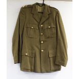 British Army dress uniform jacket having Moss Bros & Co Ltd label "A F O Murray", brass "Quo Fata