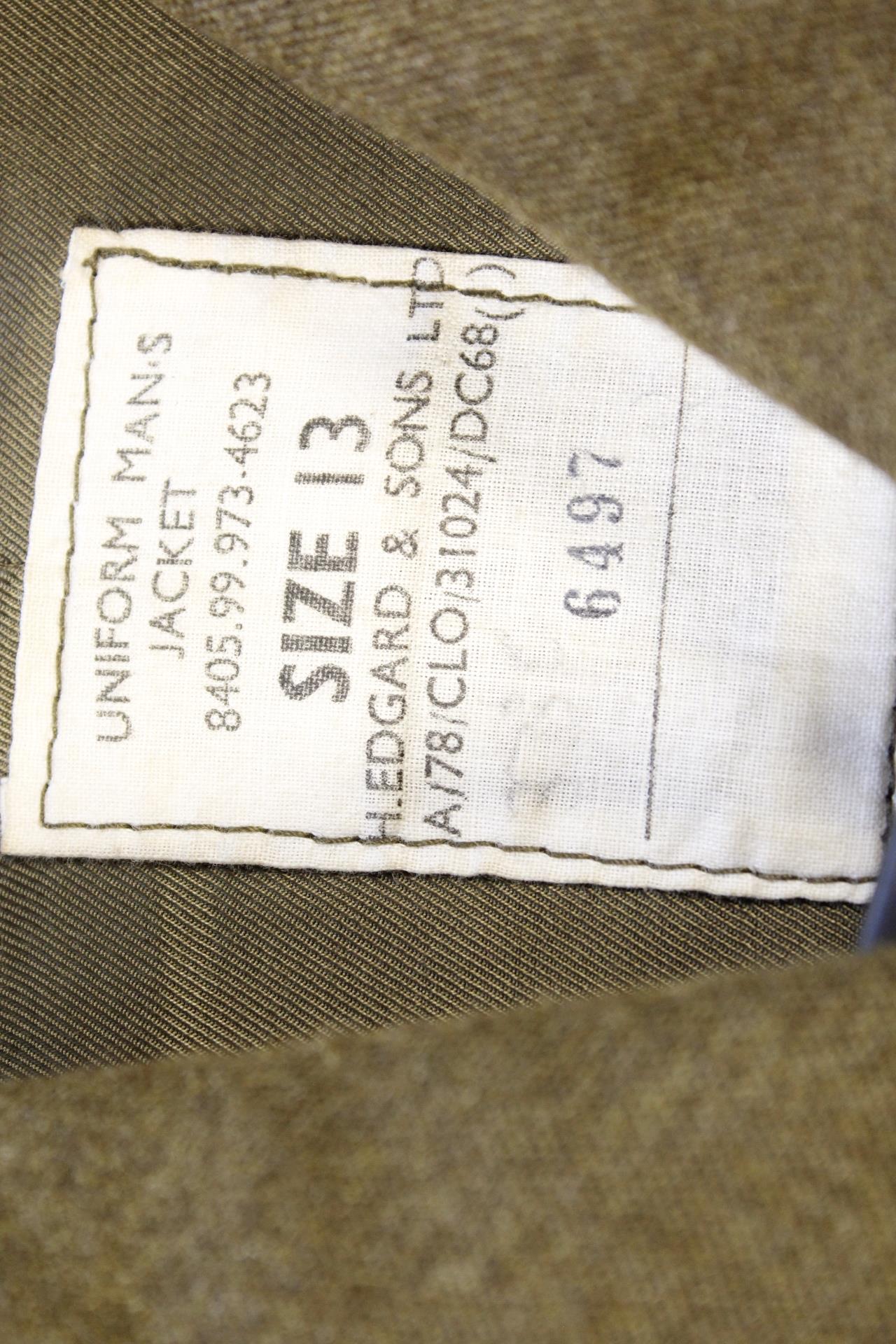 British Army dress uniform jacket having H Edgard & Sons Ltd label, Royal Corps of Signals staybrite - Image 5 of 5