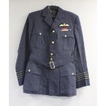 British Royal Air Force dress uniform jacket having Goodwin Varney Tailors of Sleaford label,