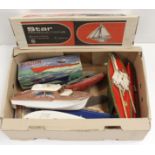 Star Productions "Star" sailing yacht mk4 18" long in box, others, a Sutcliffe model boat "Merlin"