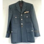 British Royal Air Force dress uniform jacket having Alkit label penned "11973 PA McCambridge 12.10.