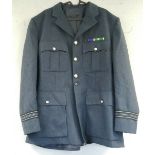 British Royal Air Force dress uniform jacket having RAF staybrite buttons by Sperati PLC, cuff