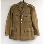 British Army dress uniform jacket having Meyer & Mortimer Ltd label "83 2 89 …..?", Scottish