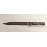 WWII German K98 rifle bayonet with black bakelite handle numbered 4486 H