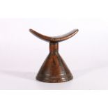 African Kenyan neck rest, 14cm tall