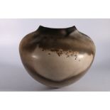 GABRIELE KOCH (b1948) art pottery burnished pot vessel, incised signature to base, 24cm tall