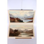 CHARLES LESLIE (1839-1886), Two works: Evening Llyn Cewellyn North Wales and Ben Nevis, Signed and