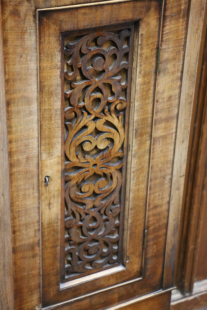 Antique mahogany cased longcase Grandfather clock, the white painted dial with Roman numeral - Image 2 of 6