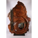 JOHN WOOLLER (Australian), Great Dunsinane, multi-axis turned jarrah burl wood, bronze metal and