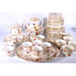 Royal Crown Derby Imari palate 8687 Asian Rose pattern eighty-piece bone china part dinner, tea