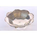 George V Art Deco period silver octagonal fluted bowl by Josiah Williams & Co (David Landsborough