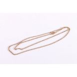 9ct gold ring link chain, 11.7g gross