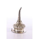 Victorian silver wine funnel by William Hunter London 1841, 14.5cm tall, 127g