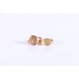 Two 9ct gold signet rings, size M and N, 7.35g gross