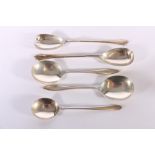 Pair of contemporary silver salad servers by Mappin & Webb, Sheffield 1965, a pair of silver serving