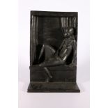 WILLIAM LANDLES DA, (1923-2016) Summer Window cast bronze sculpture, 35cm tall, Provenance: