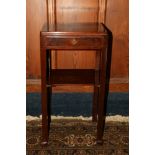 Mahogany two tier occasional table in the manner of Whytock and Reid of Edinburgh, of square form