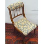 Edwardian occasional spindle back chair
