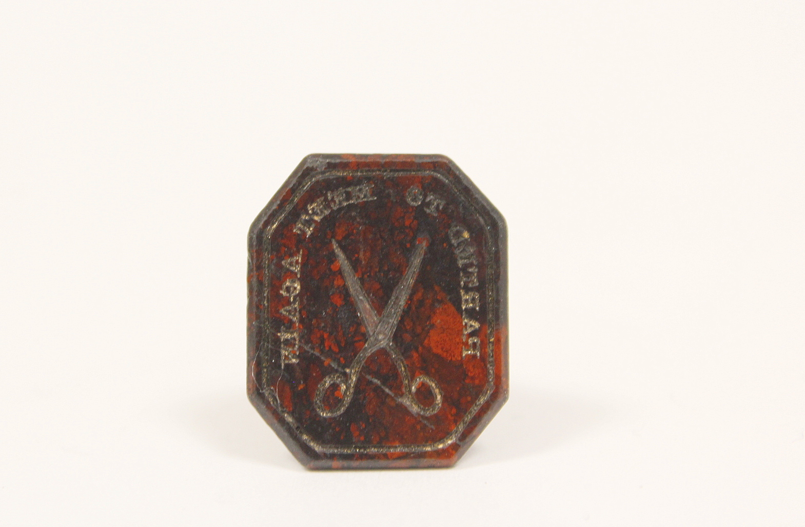 19th century bloodstone seal with loop 'Parted to meet again' and another. (2). - Image 3 of 4