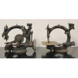 19th century Willcox and Gibbs sewing machine and another, both a/f. (2).