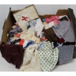 Large collection of vintage handkerchiefs including some silk.