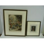 GILLRAY JAMES.  The Death of Admiral Lord Nelson in the Moment of Victory. Hand coloured etching &