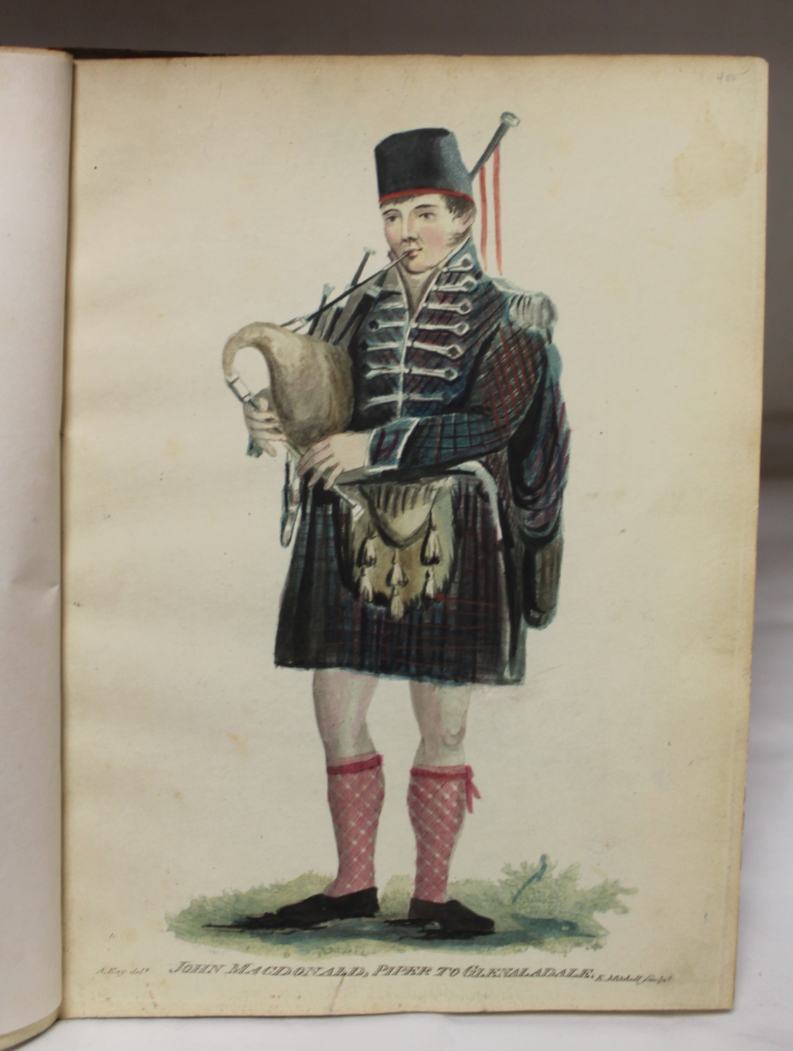 E. MITCHELL AFTER A. KAY.  10 rare hand col. antique eng. plates of Scotch Characters, mainly - Image 9 of 9