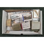 Photographic Ephemera.  Box of various items incl. Valentine's Snapshots souvenir photographs of the