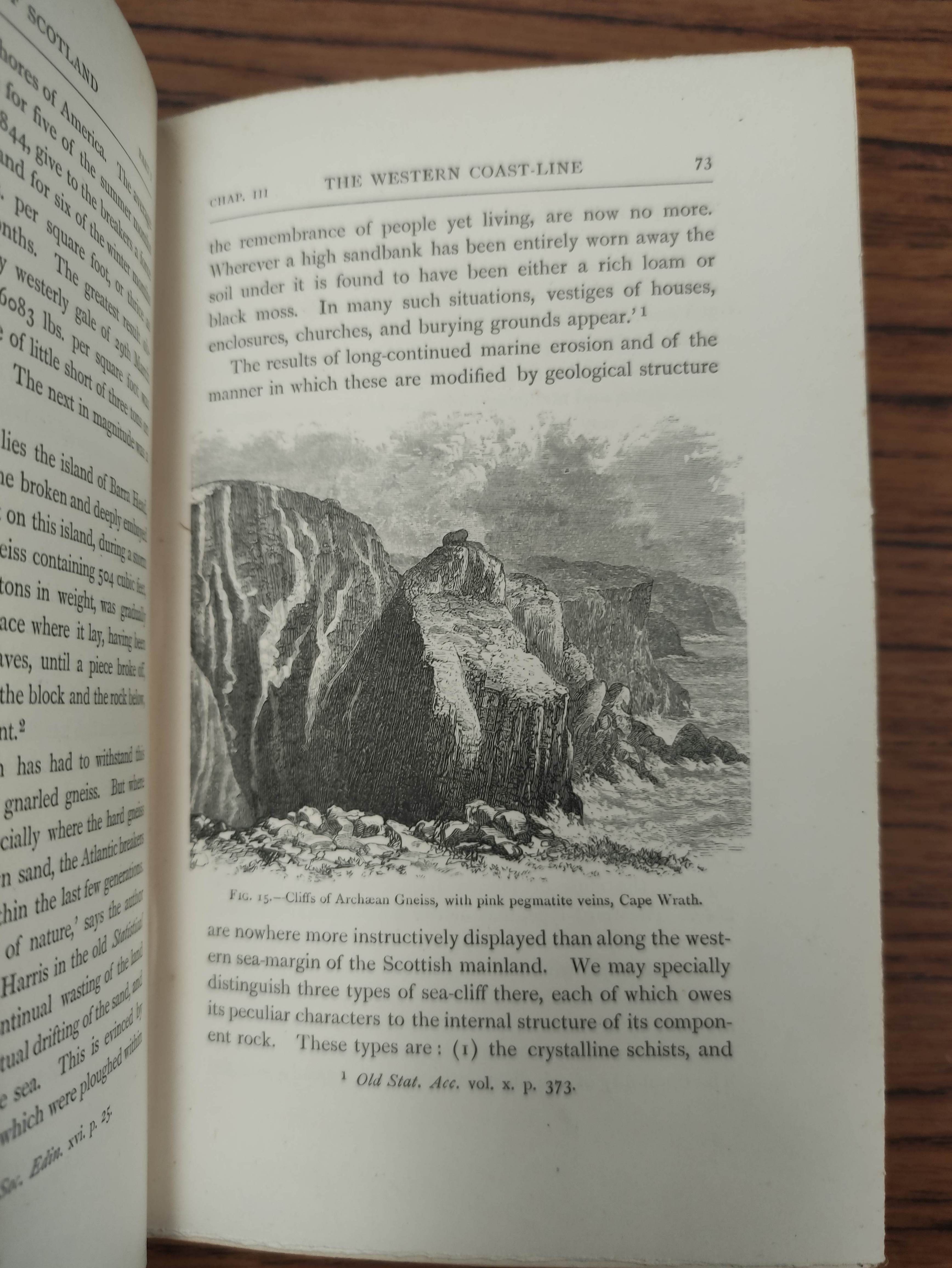 GEIKIE ARCHIBALD.  The Ancient Volcanoes of Great Britain. 2 vols. Illus. Quarto. Orig. green cloth. - Image 9 of 10