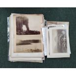 Skye - Photographs.  41 mainly Victorian sepia photographs principally of views in Skye. Plate