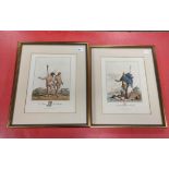 R. Havell.  Costume of the Ancient Britons. 3 hand coloured engravings, pub. 1815.