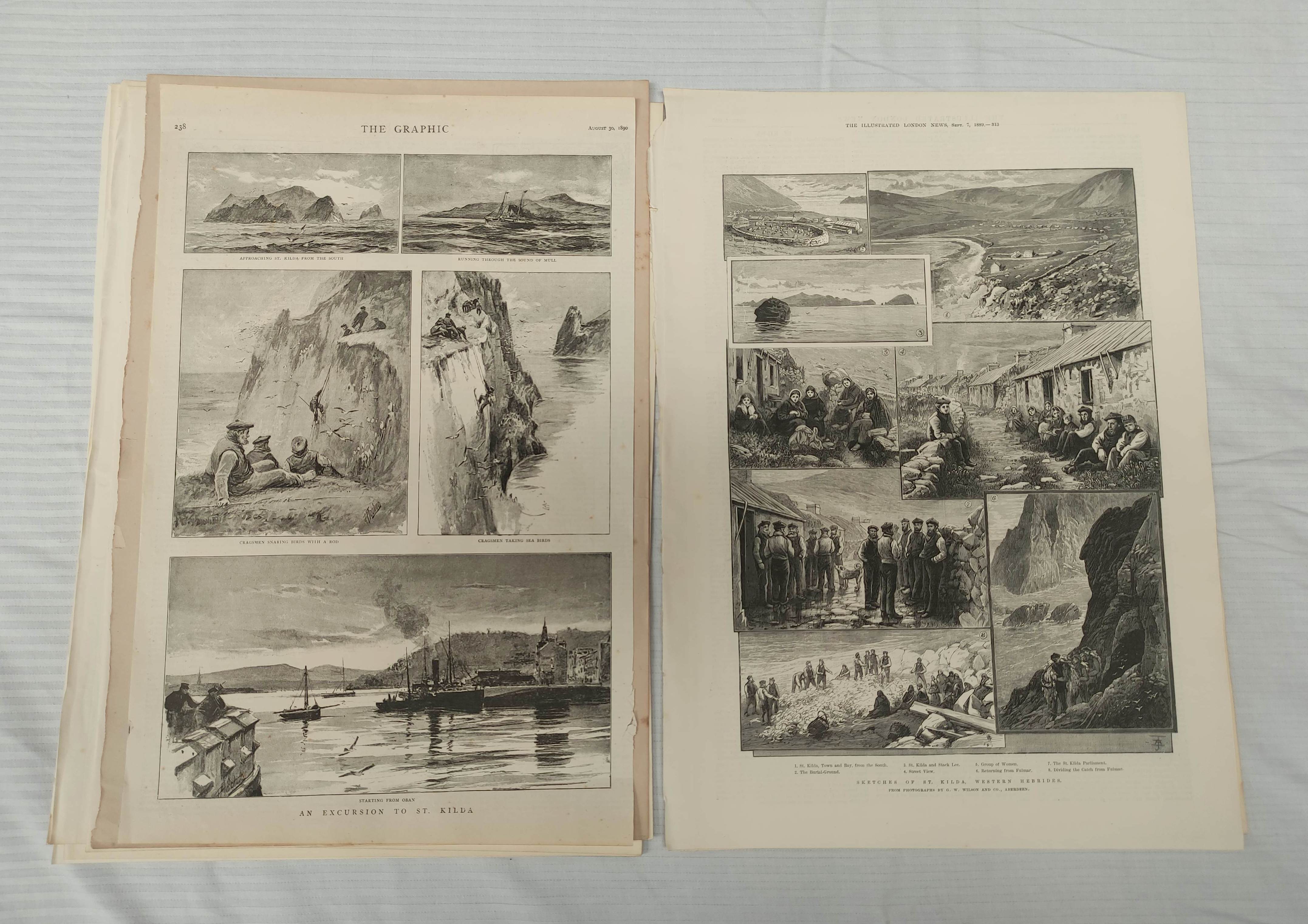 Illustrated London News, The Graphic & other periodicals. A collection of extracts & loose illus. - Image 2 of 13