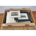 A carton of antique engravings, mainly mounted, mostly views in Skye & the Highlands.