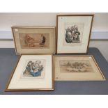 Boilly. The Antiquaries & The Picture Amateurs. Pair of colour etchings, pub. by E. & C. Mclean;