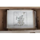 Maps - Scotland.  Approx. 90 antique eng. maps of Scotland. Mainly but not exclusively 19th cent.,
